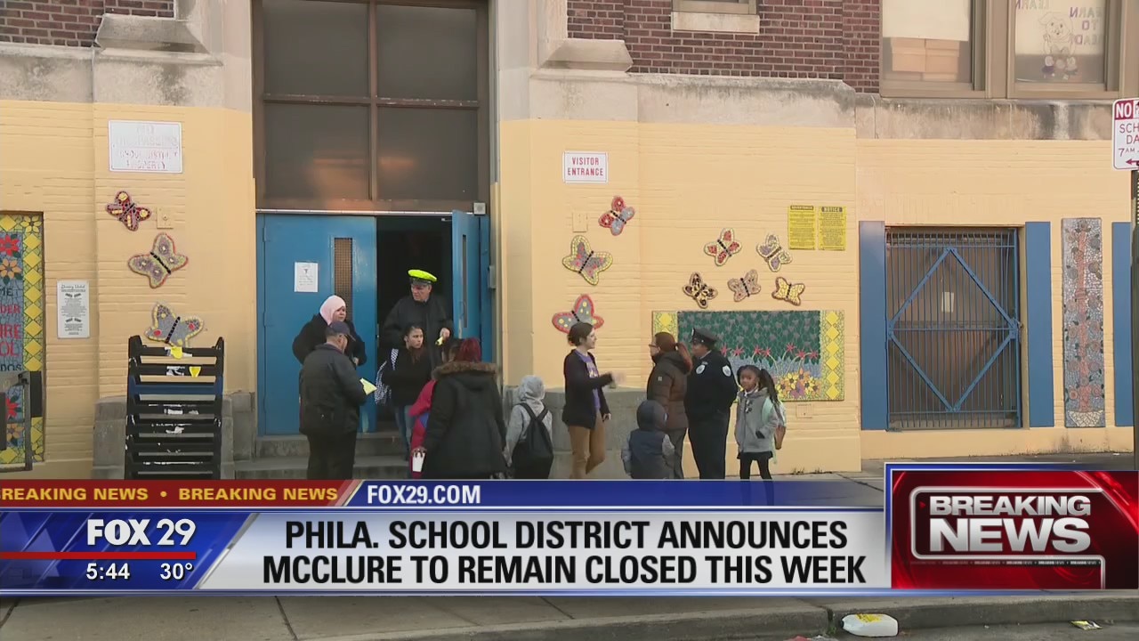 Officials announce McClure Elementary School to remain closed through Jan. 24