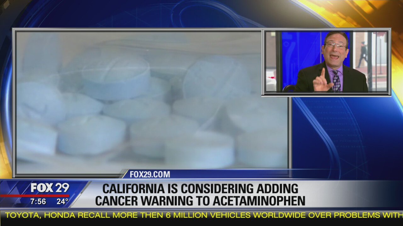 California considers adding cancer warning to aceteaminophen