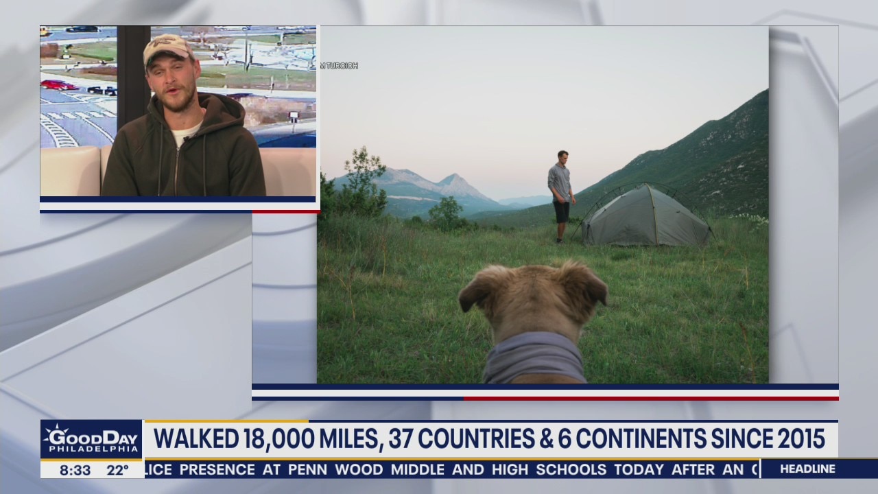 South Jersey man updates his journey to walk around the world with his dog