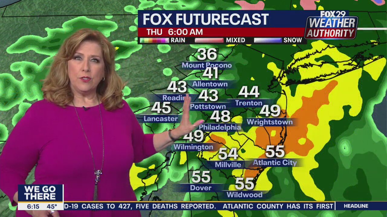 Weather Authority: Morning showers Thursday lead to warmer temperatures