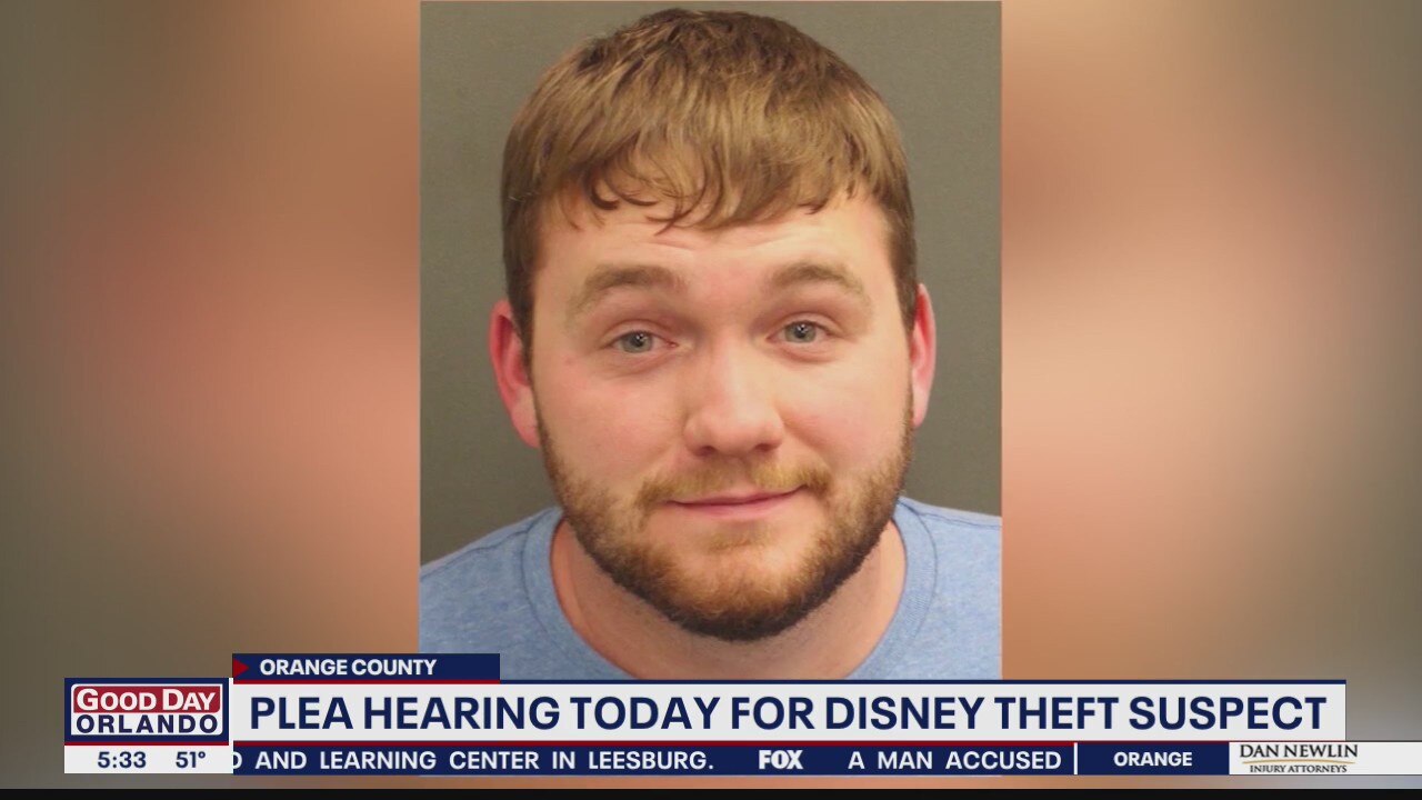 Plea hearing scheduled for Disney theft suspect