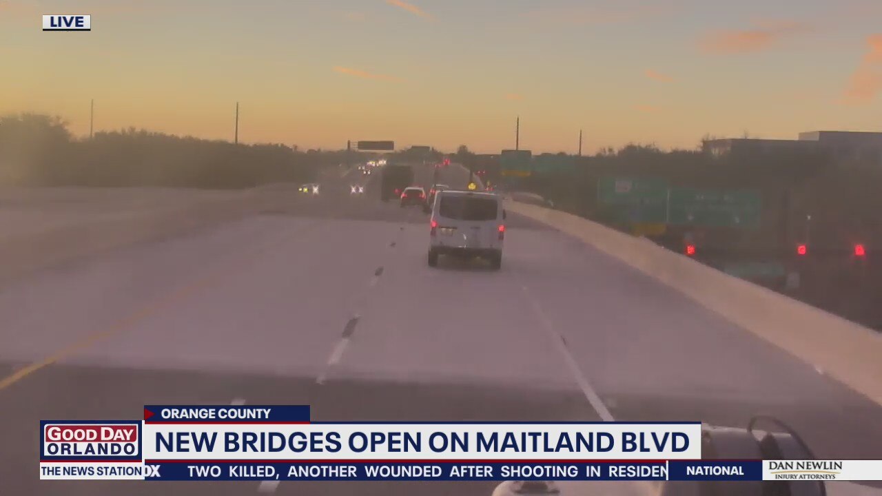 New bridges open on Maitland Blvd.