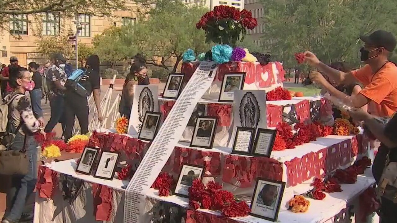 Protesters gather outside Phoenix City Hall amid furor over police brutality