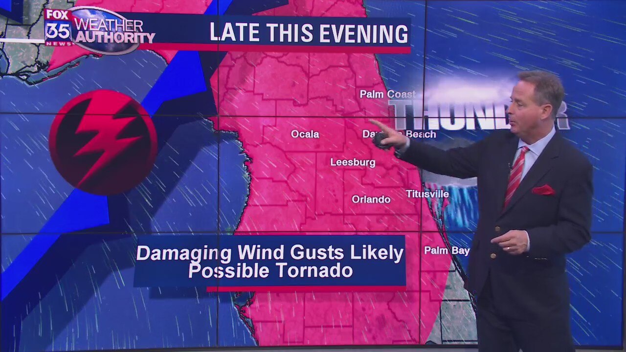 Storms moving across Florida Peninsula