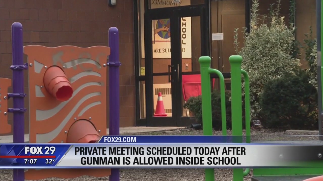 Private meeting scheduled for Thursday after armed man is allowed inside school