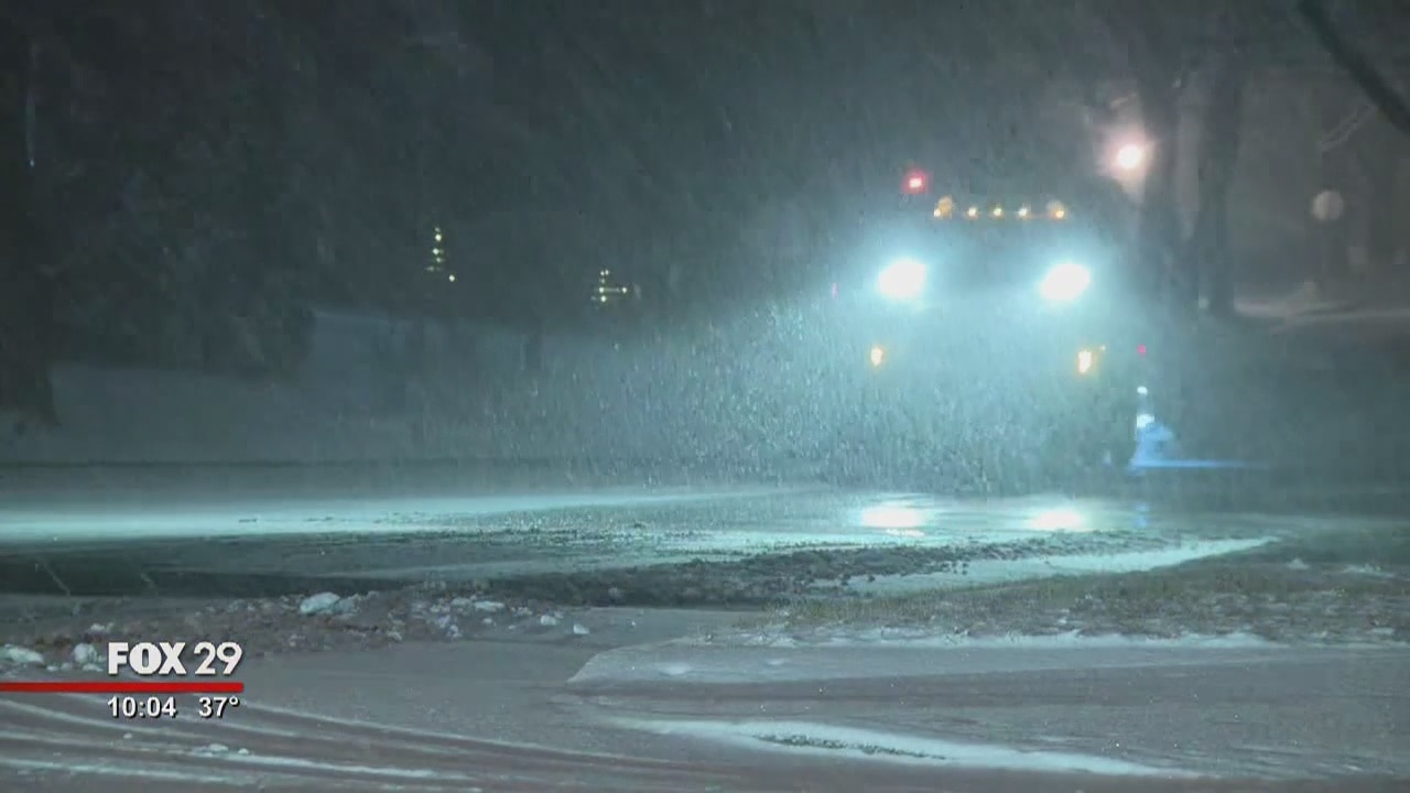 Before the freeze, Lehigh Valley area deals with snow and rain