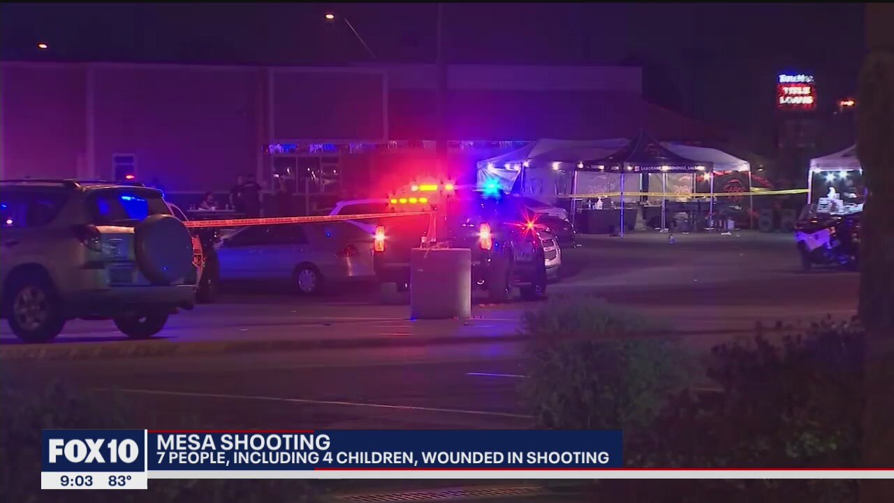Mesa PD: Suspects, witnesses asked to come forward in shooting that injured seven people