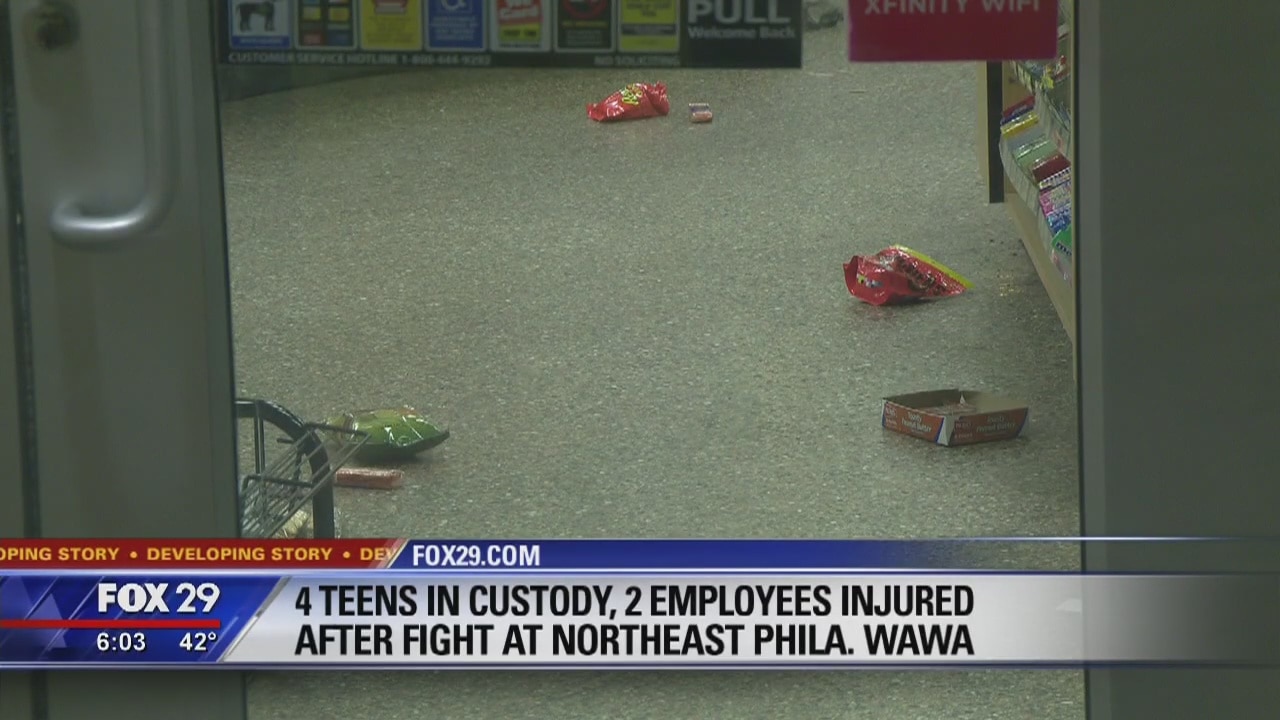 Wawa employees thwart shoplifting, 4 arrested