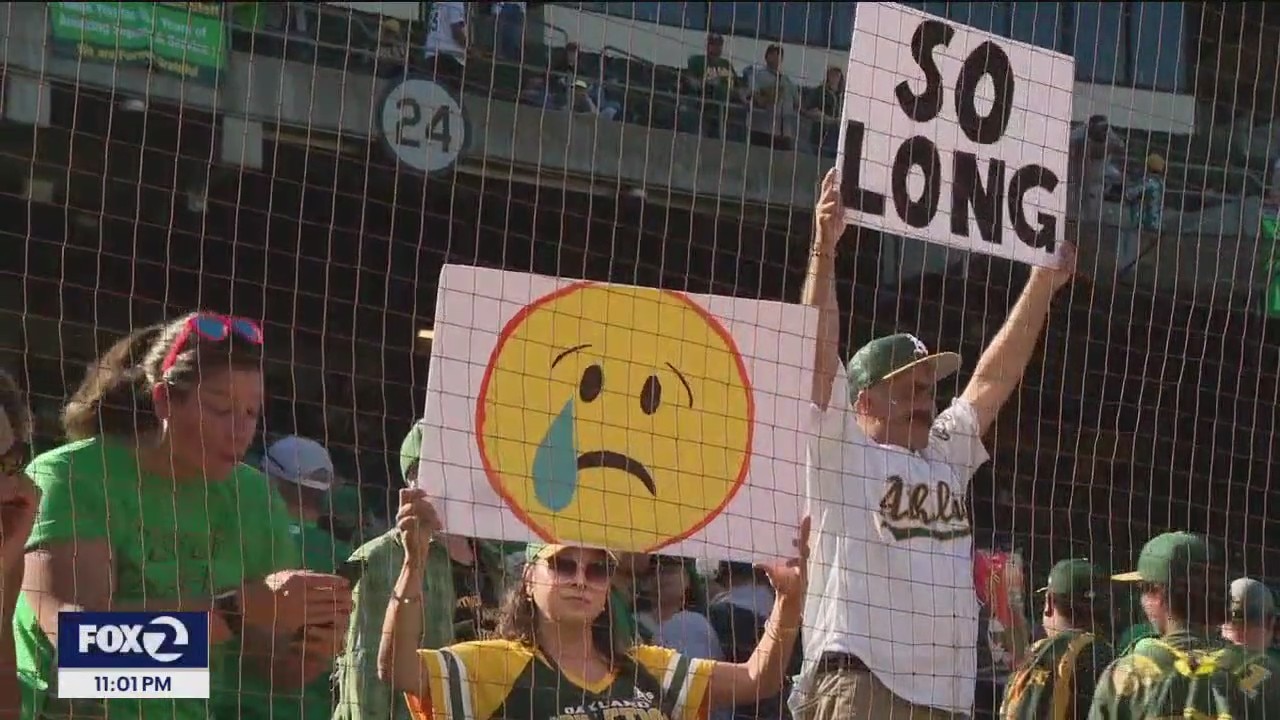 Fans and workers face uncertainty after final A's game at Oakland Coliseum