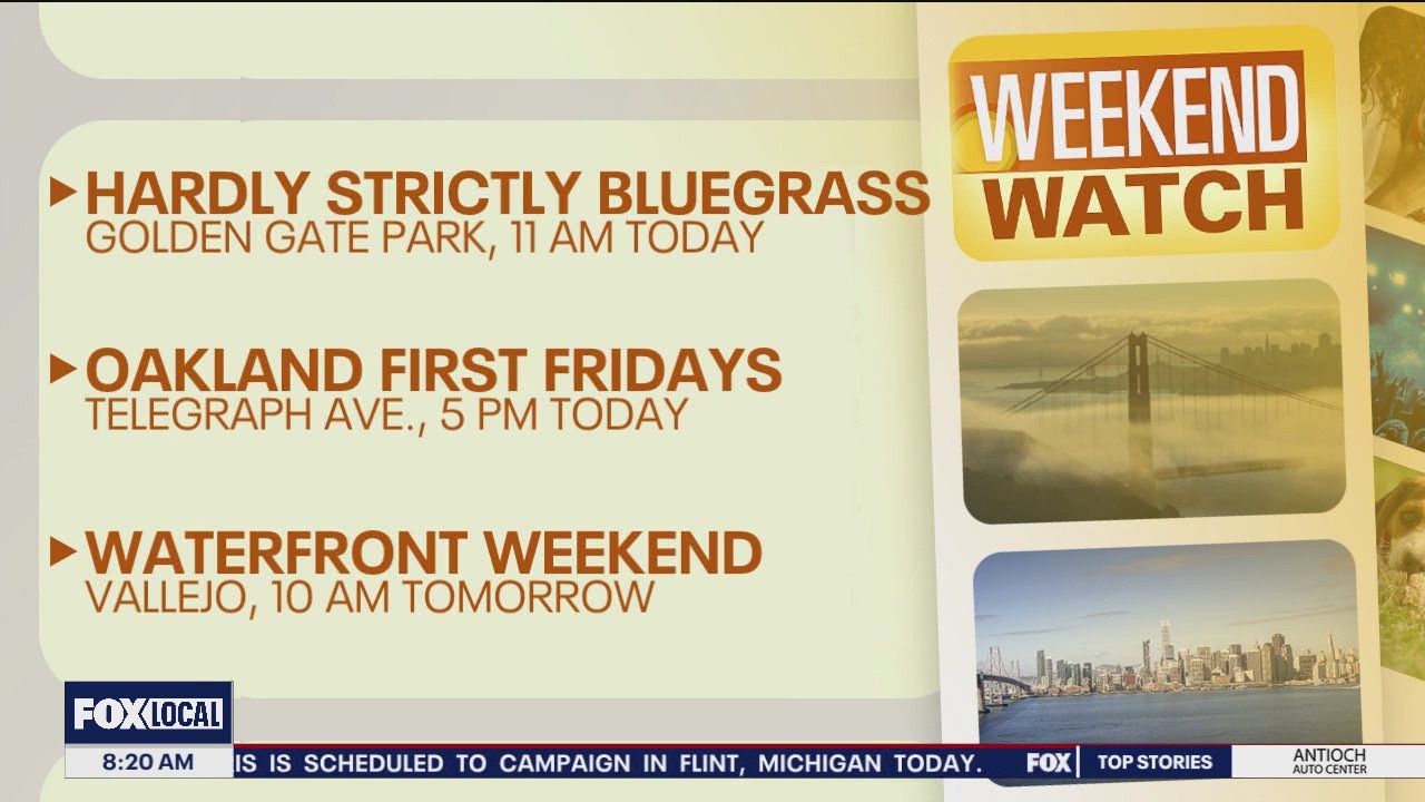 Weekend Watch: Hardly Strictly Bluegrass in SF, Oakland's First Fridays