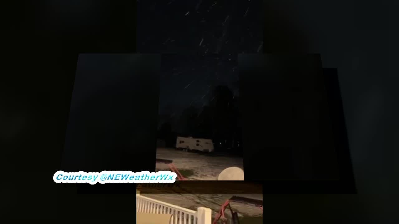 Snow reported south of Philadelphia in Garnet Valley, PA. Courtesy @NEWeatherWx