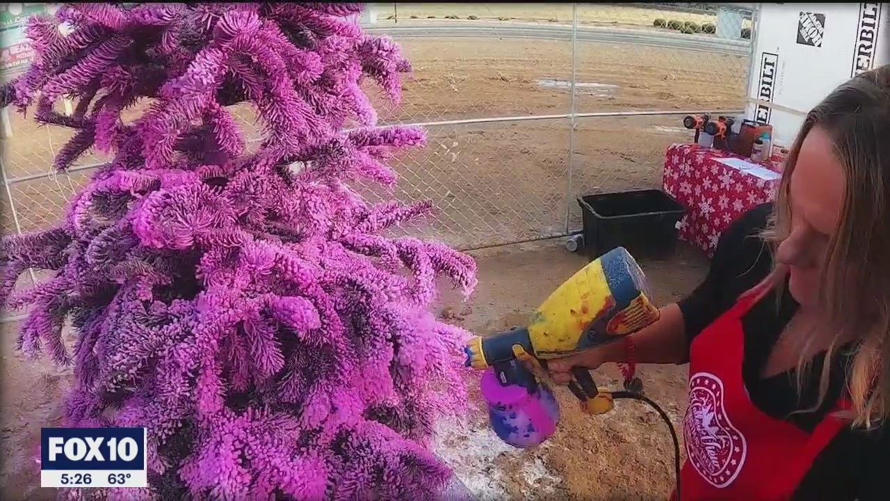 Valley Christmas Tree business turning green trees into colorful creations