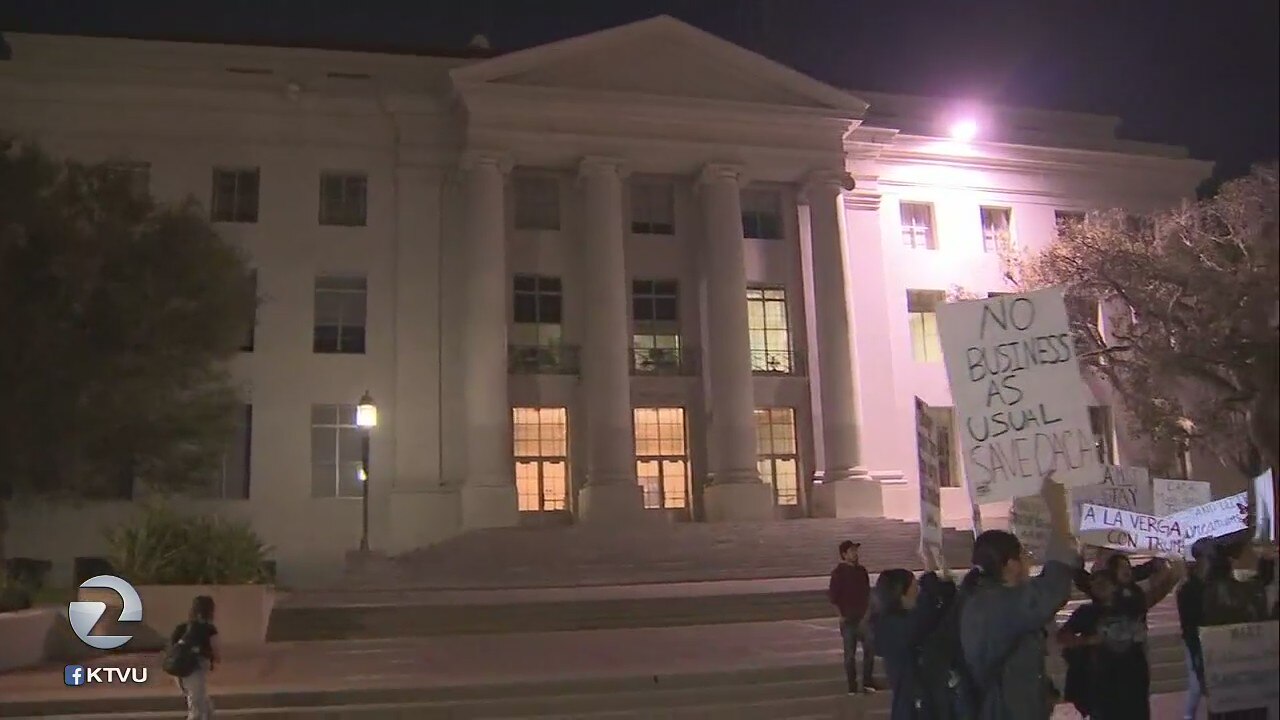 DACA supporters rally at Berkeley's campus