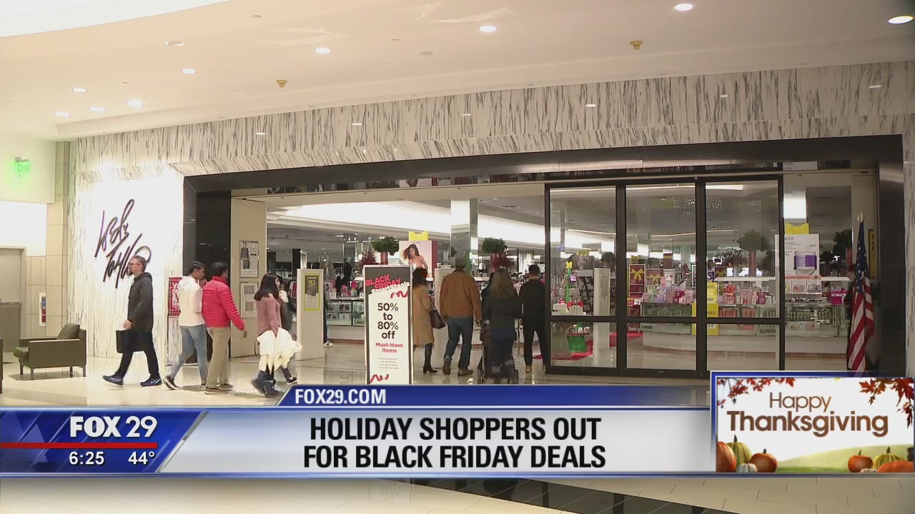 Holiday shoppers hit up the stores on Thanksgiving for Black Friday Deals
