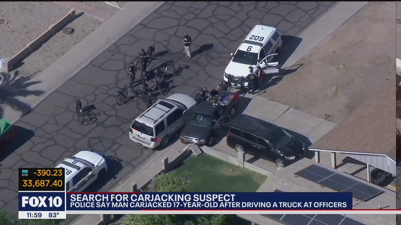 Phoenix Police search for carjacking suspect