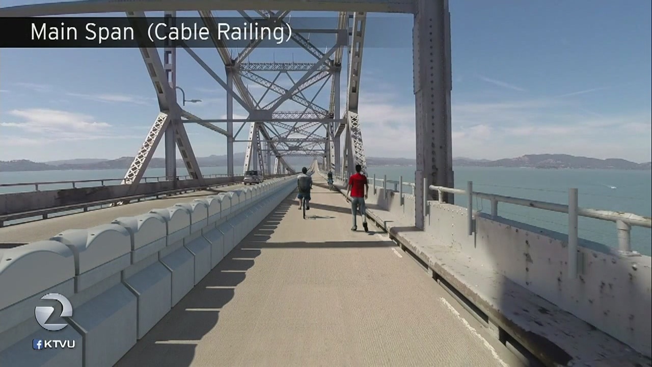 Final stages of Richmond-San Rafael Bridge bike, pedestrian path underway