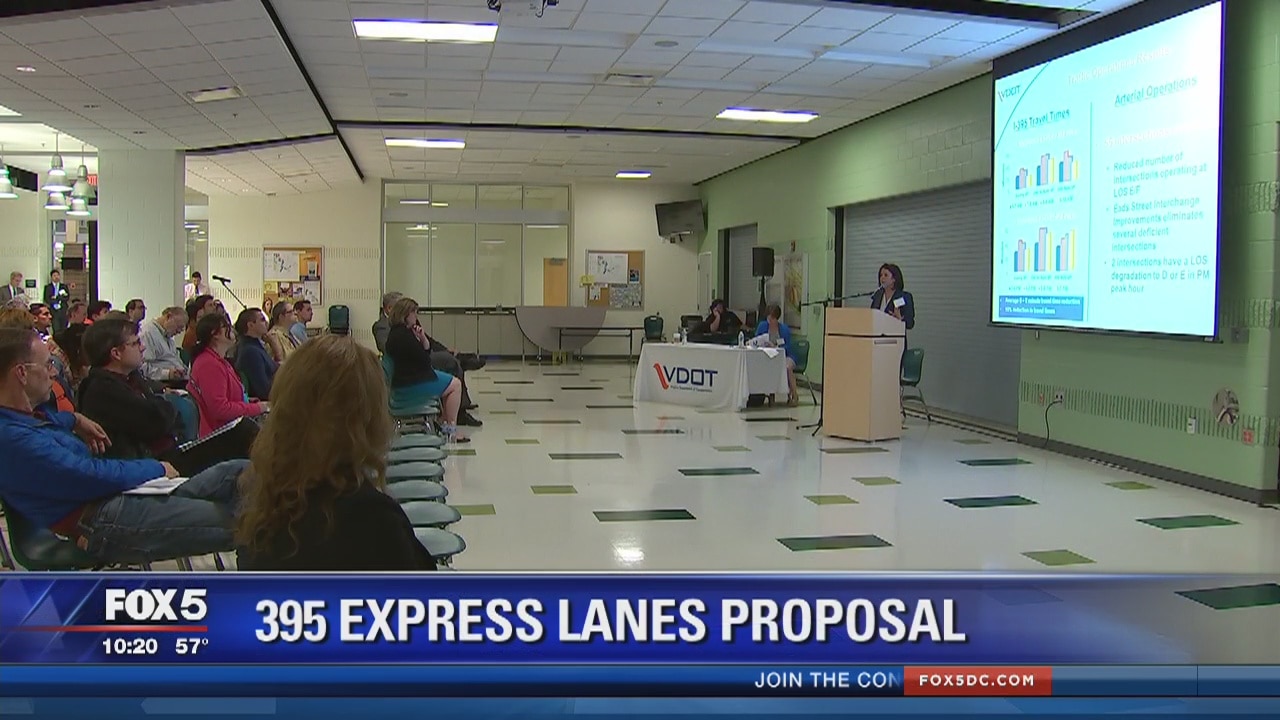 Public meeting held on proposal to extend I-395 Express Lanes