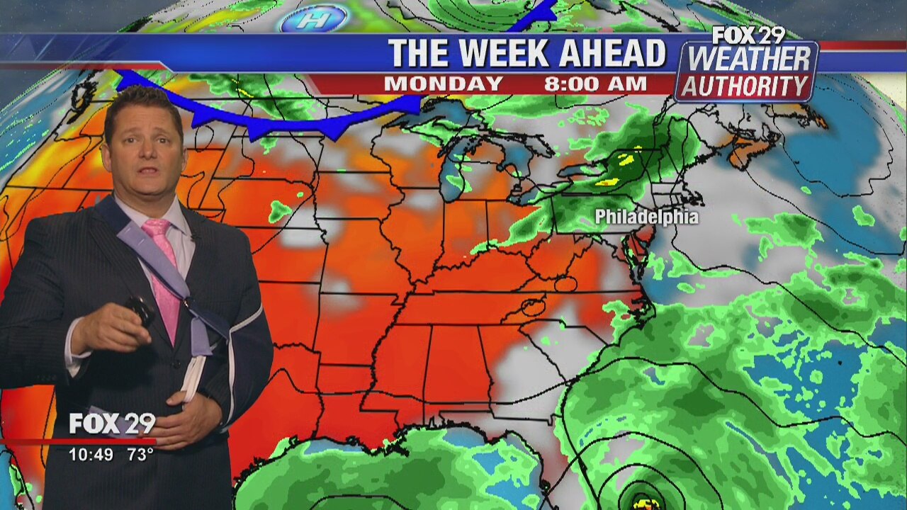 Fox 29 Weather Authority 7-day forecast 10 pm