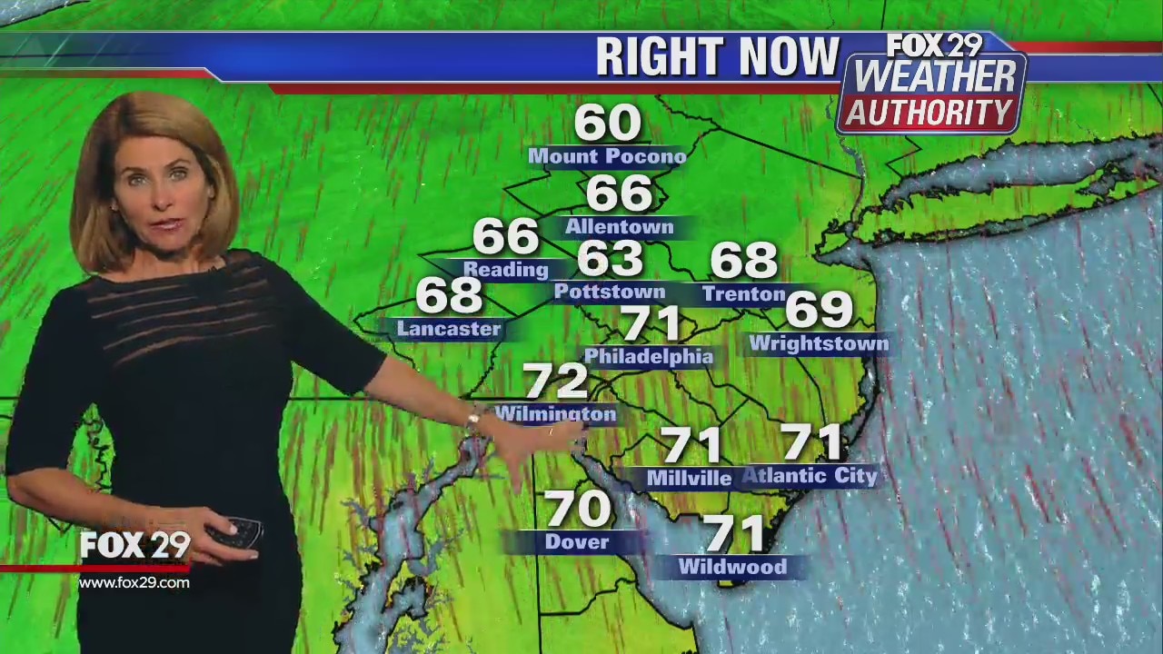 FOX 29 Weather Authority seven-day forecast 10 pm
