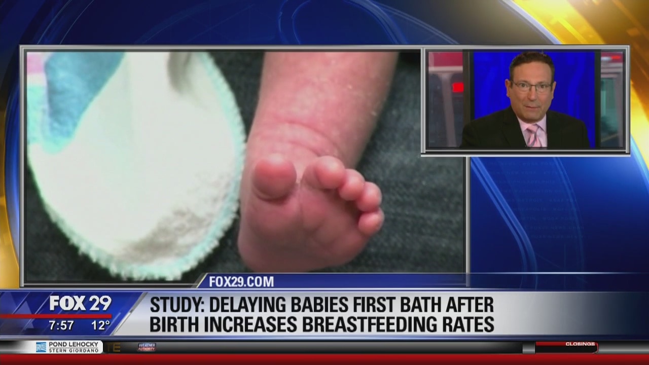 Study: Delaying babies first bath after birth increases breastfeeding rates