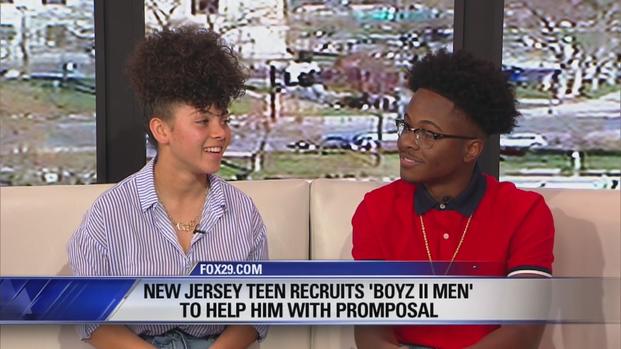 New Jersey teen gets help with 'promposal' from Boyz II Men