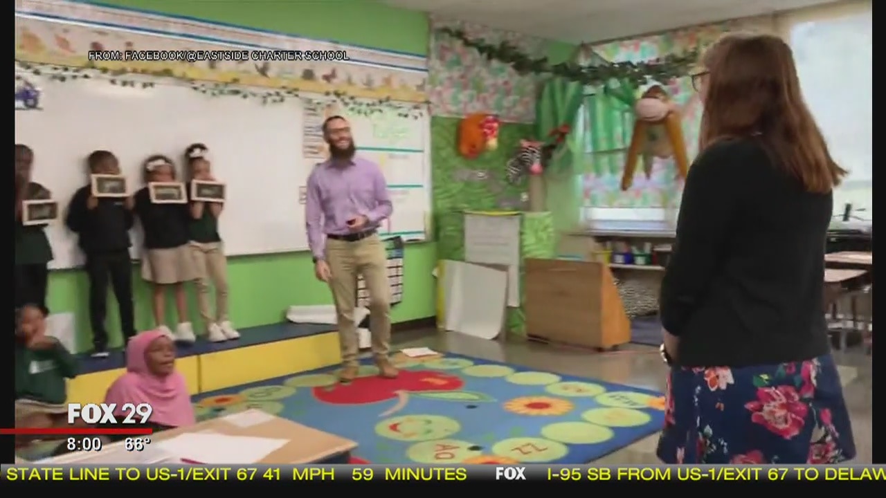 Teacher gets engaged in Wilmington school