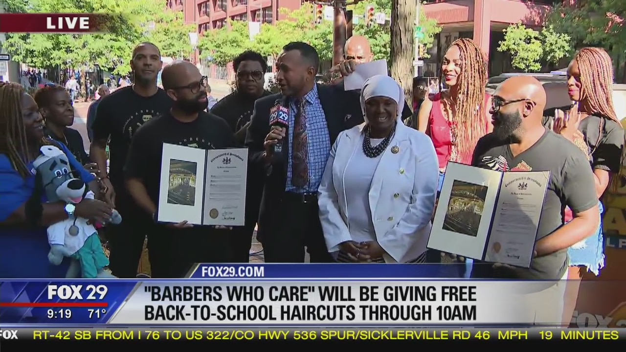 'Barbers Who Care' founders receive city honor for charitable efforts