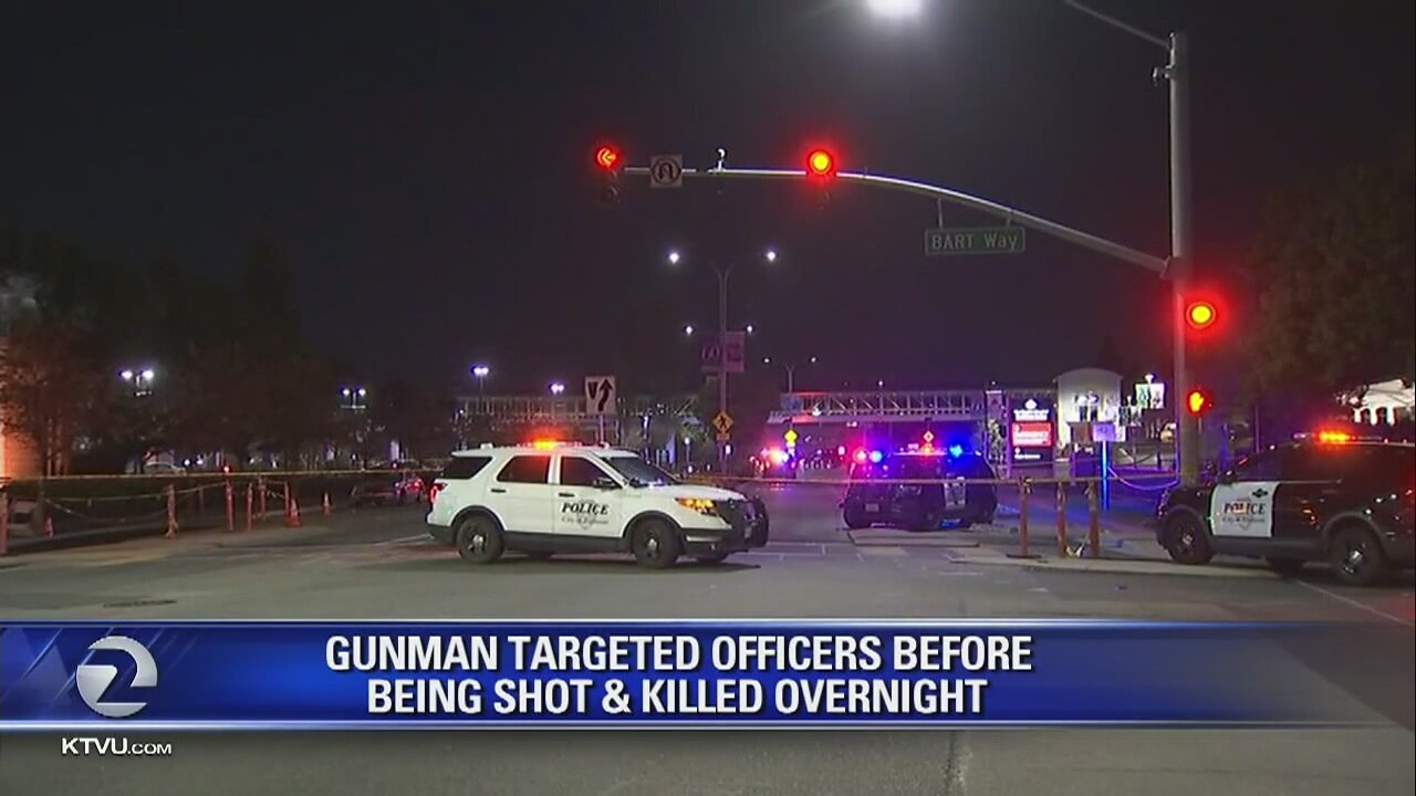 Gunman targeted officers in Fremont