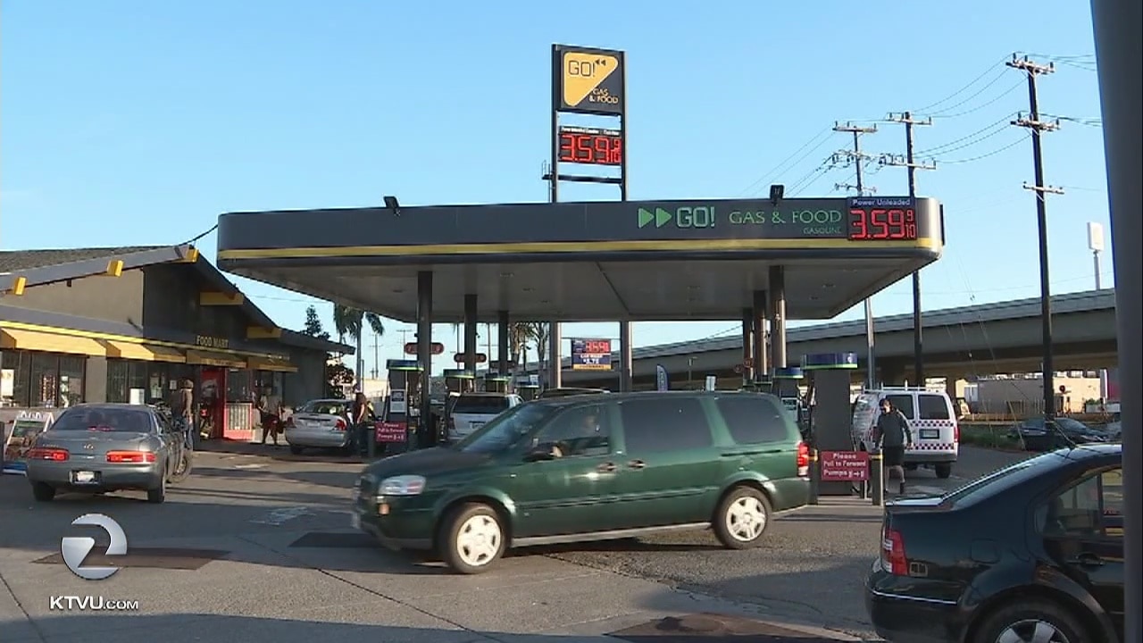 Bay Area gas prices approaching $4 a gallon, a four-year high
