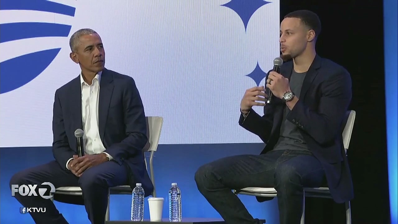 Obama, Curry kick off 'MBK Rising' at Scottish Rite Center in Oakland