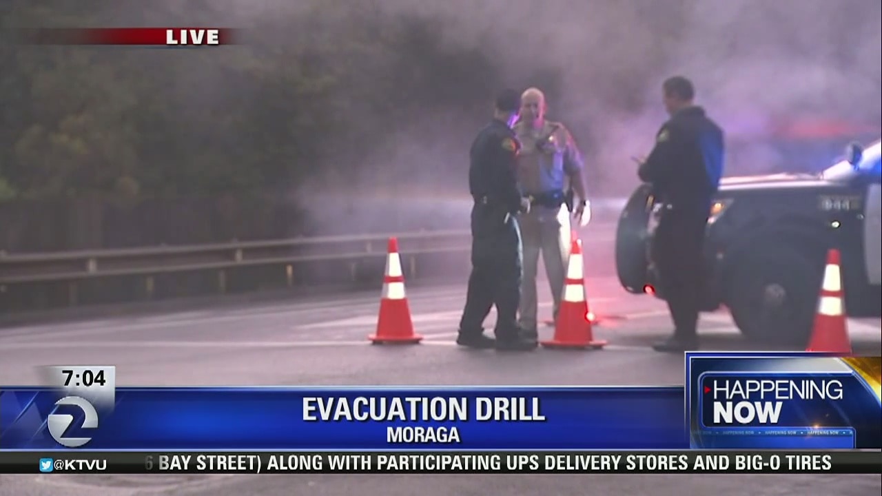 Wildfire evacuation drill in Moraga