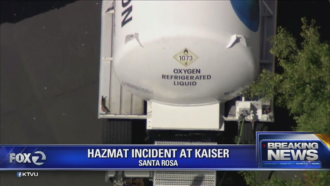 Tanker truck leak shuts down highway 101 in Santa Rosa