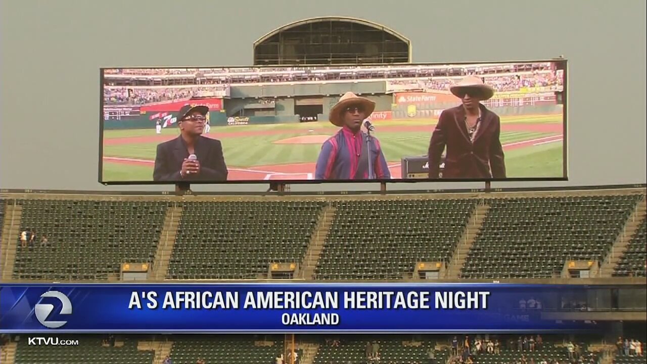 A's host first African-American Heritage Night