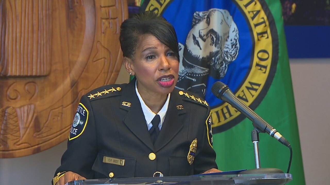 Chief Best and Mayor Durkan press conference on defunding SPD