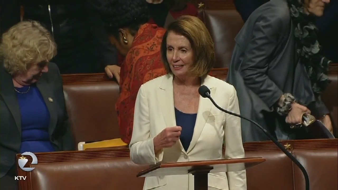 Pelosi stages 8-hour speech to push for vote for 'dreamers'