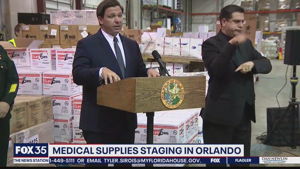 Millions of medical supplies arrive in Orlando