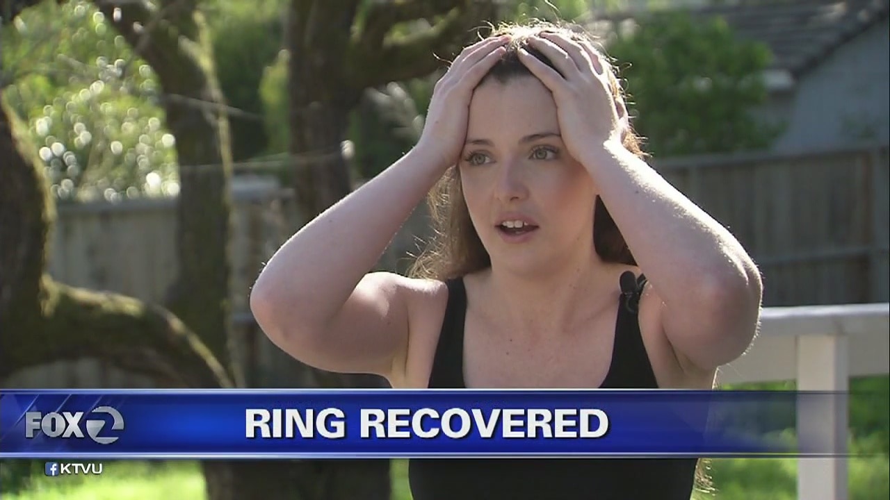 Couple reunited with engagement ring after it was flushed down toilet