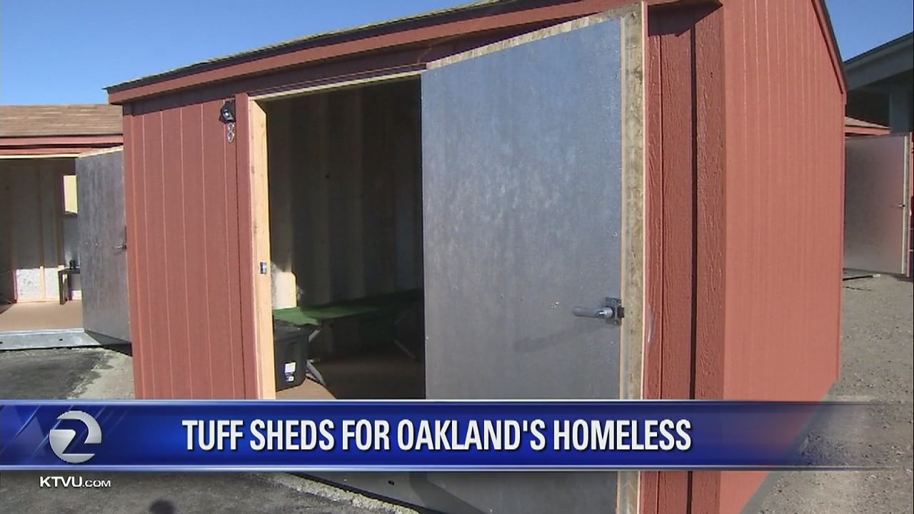 Tuff Sheds for Oakland's homeless