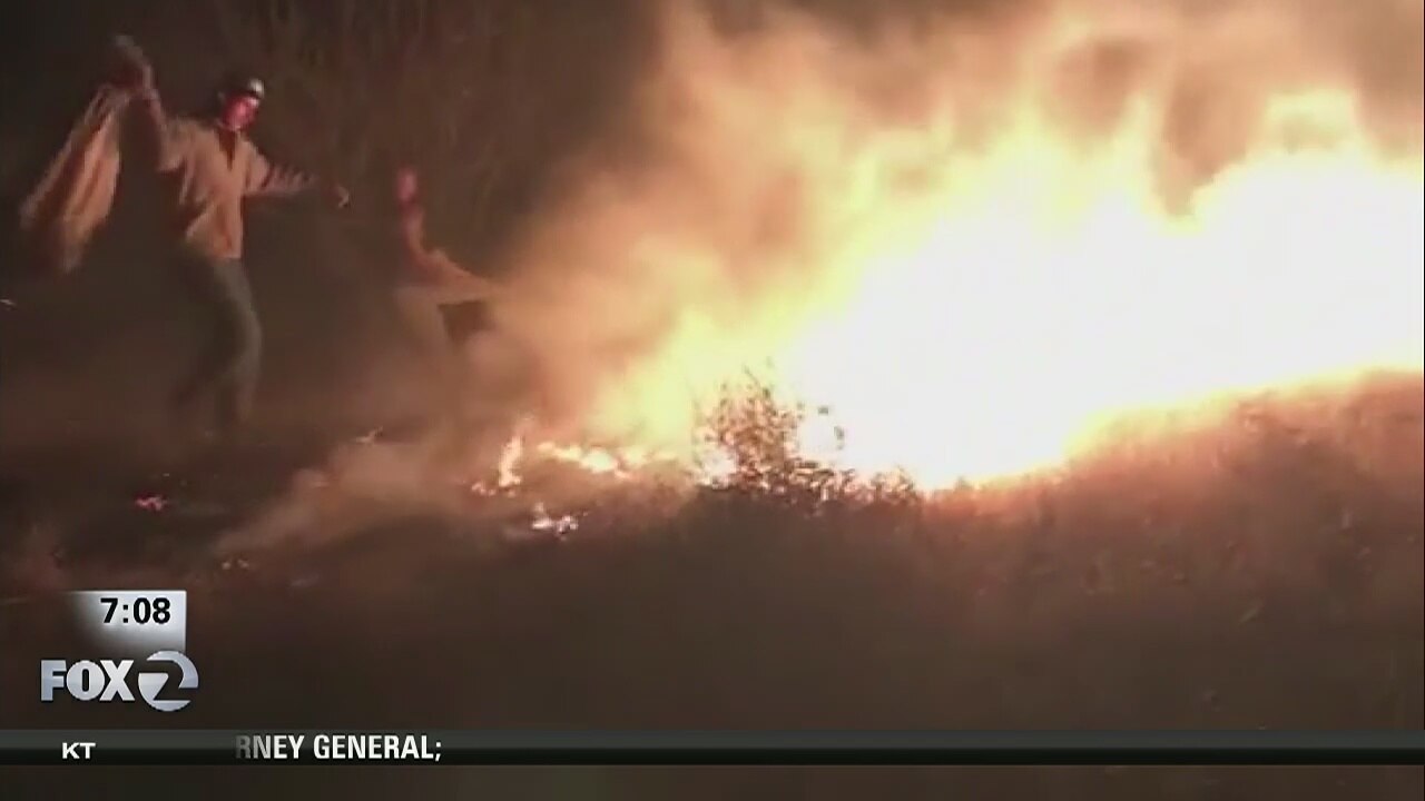 Man risks own life to put out flames