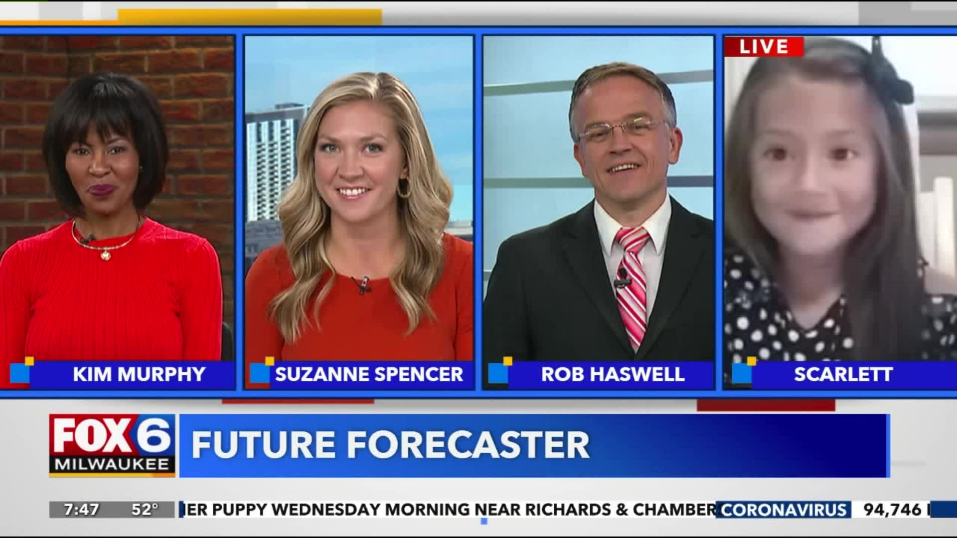 Future Forecaster Flashback: 6-year-old Scarlet helps with the weather