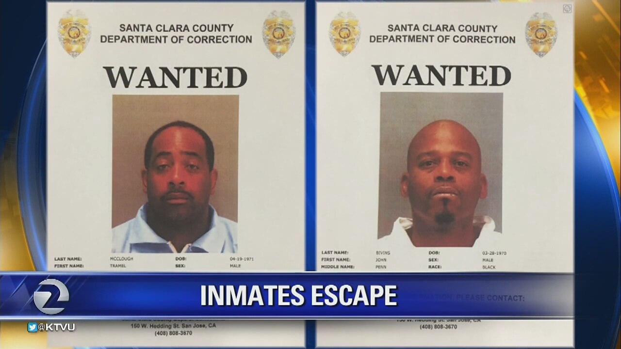 Inmates escape from Santa Clara County