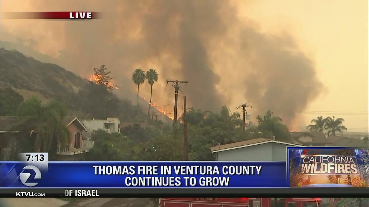 Woman killed in car first fatality from Thomas Fire in Ventura County