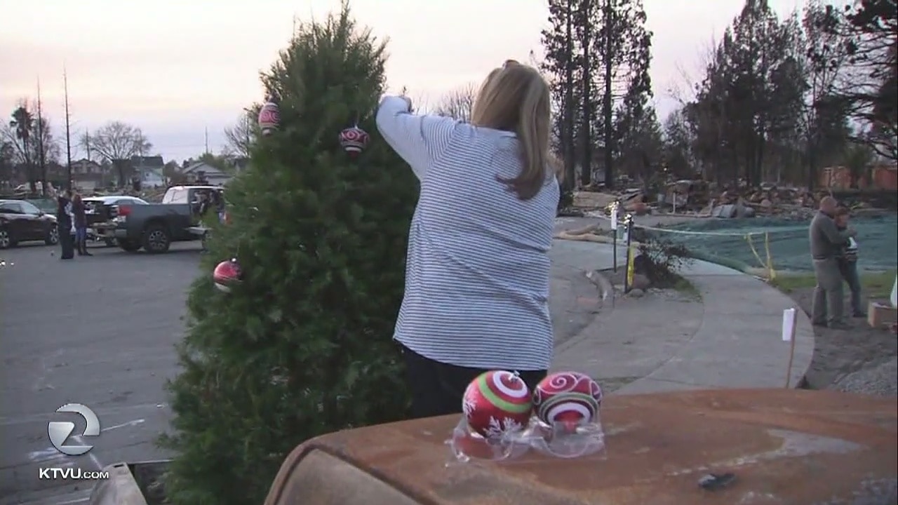 Christmas cheer in Santa Rosa's Coffey Park