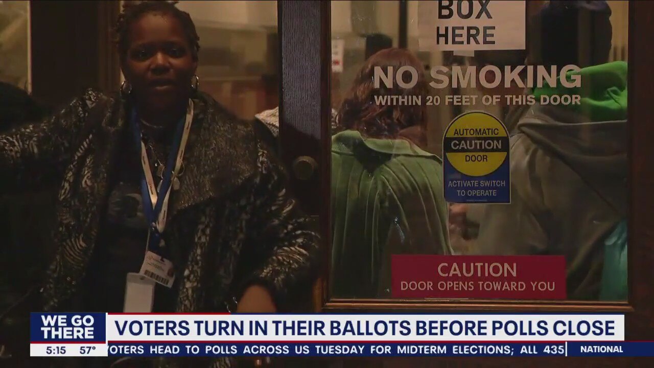 Philadelphia voters drop off ballots at City Hall on Election Day