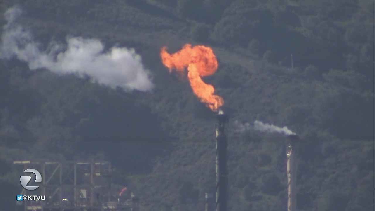 Chevron refinery flaring