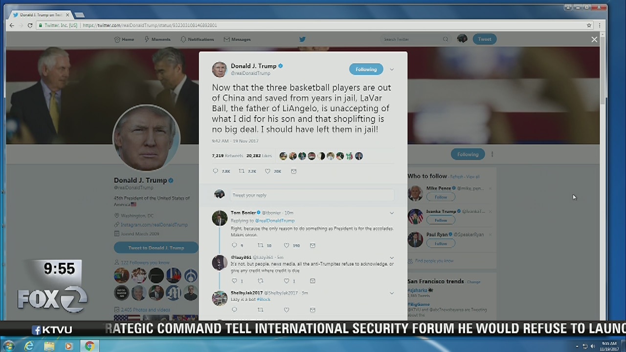 President Trump responds to LaVar ball