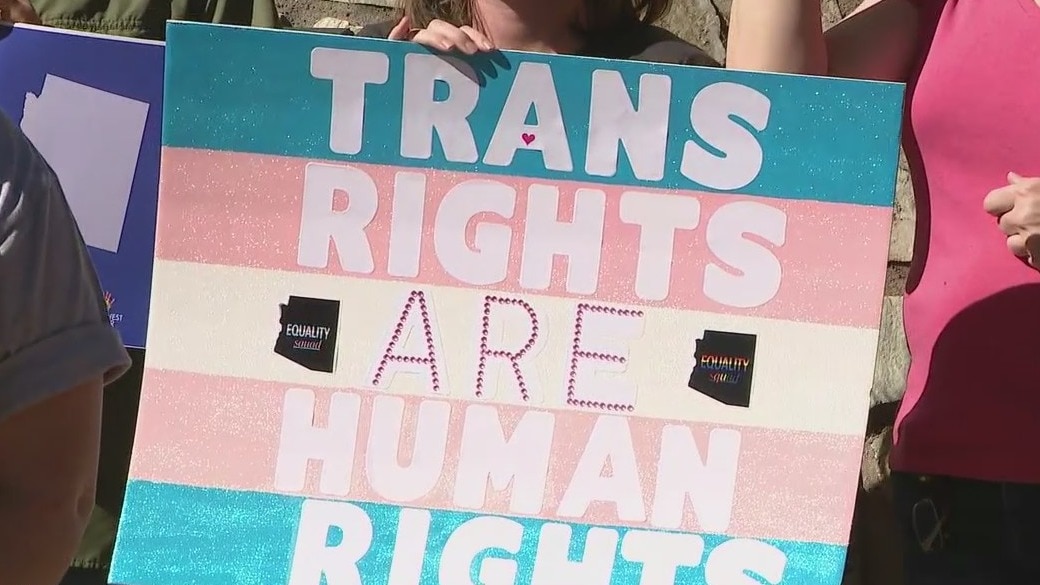 LGBTQ rights advocates speak out against Arizona bans on transgender sports, surgeries