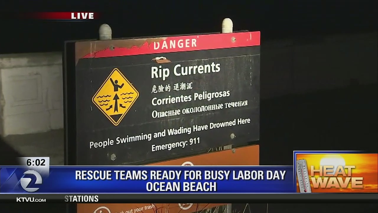 Rip tides cause close call on San Francisco's Ocean Beach