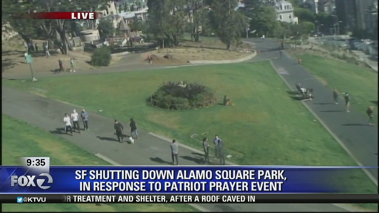 San Francisco shuts down Alamo Square Park