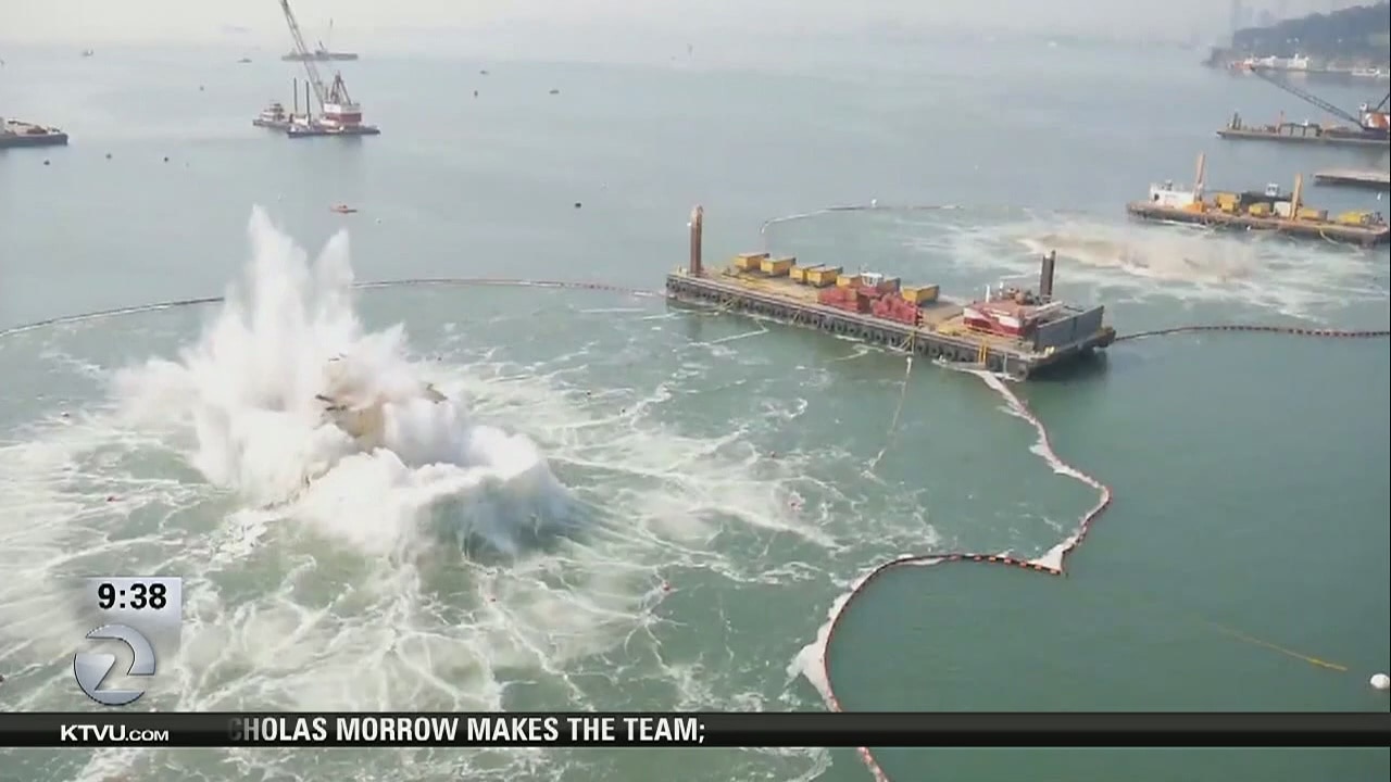 Bay Bridge pier implosions